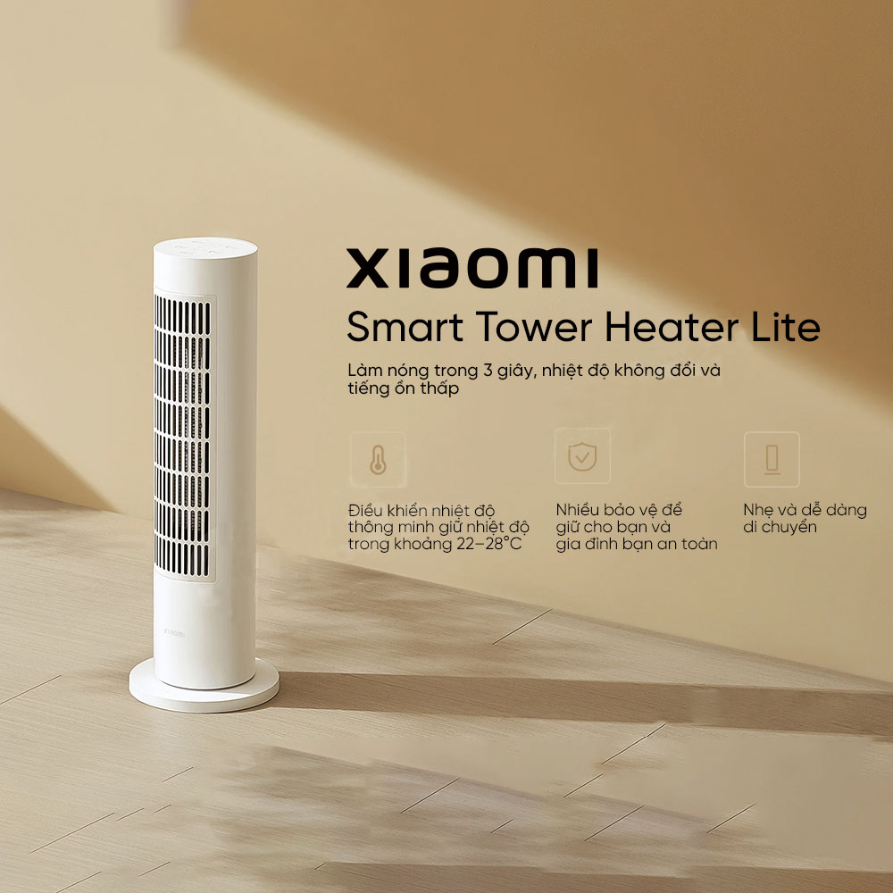 [Nhập CECAMP30KD1 giảm 30K] Máy quạt sưởi Xiaomi Smart Tower Heater Lite - Hàng nhập khẩu