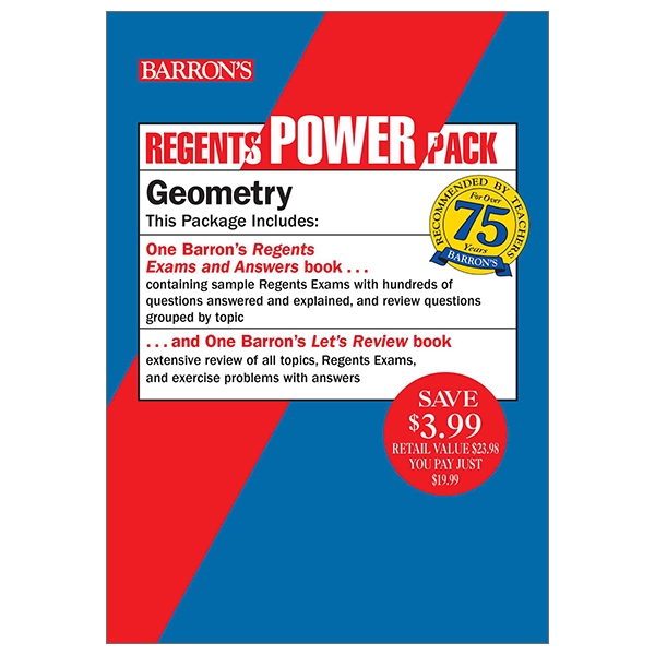 Regents Geometry Power Pack: Let's Review Geometry + Regents Exams And Answers: Geometry (Barron's Regents NY)