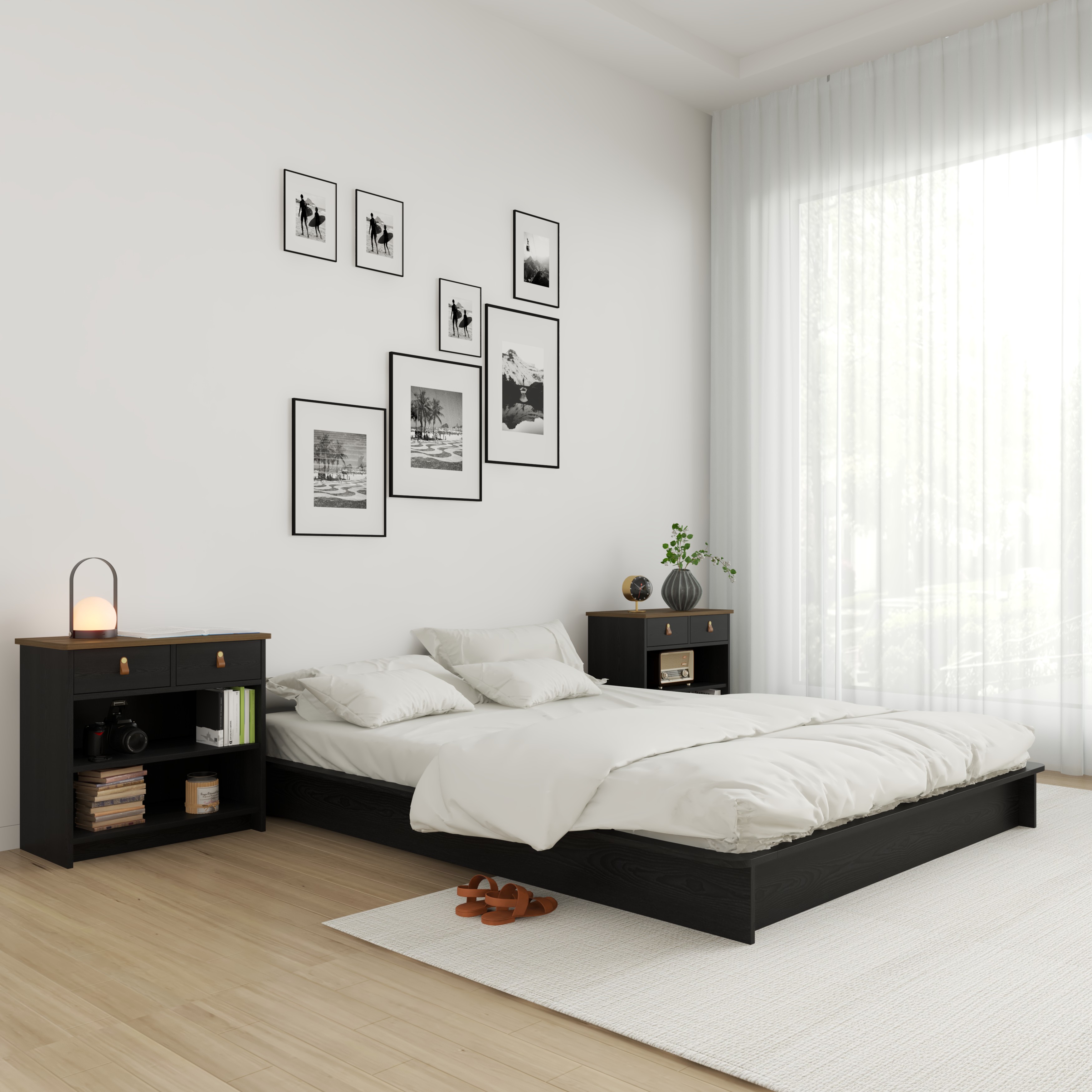 NOMIA , Giường ngủ bệt bo viền , GNG_056, GNG_057, GNG_058, GNG_059