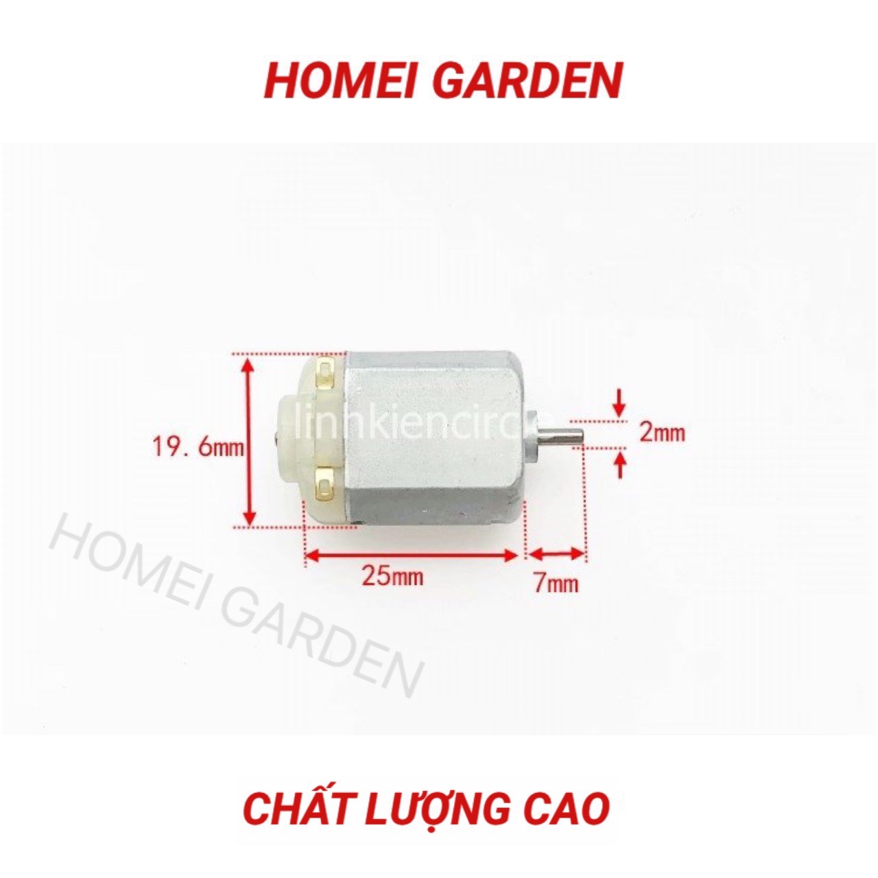 Motor 130 có chổi than mô tơ mini 3V - 6V motor chất lượng cao tốc độ 6000 - 12000 RPM - D0004