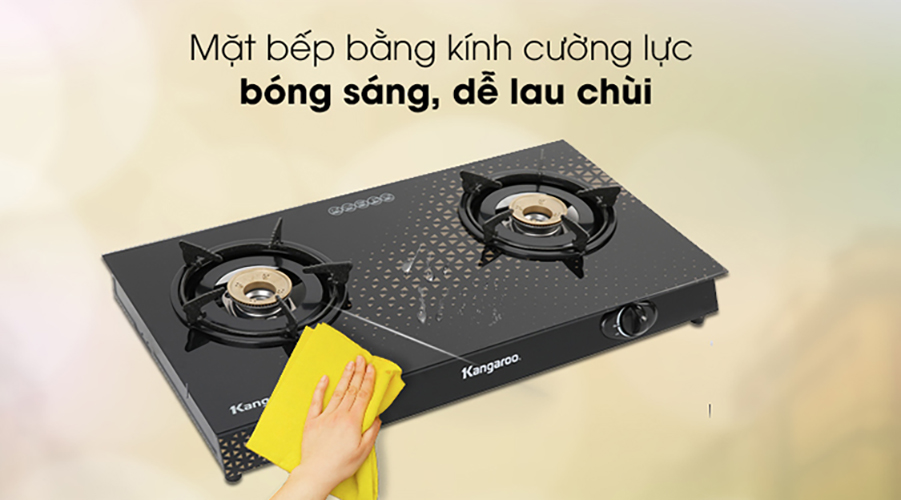 Bếp Gas Dương Đôi Kangaroo KG8G1C - Hàng Chính Hãng