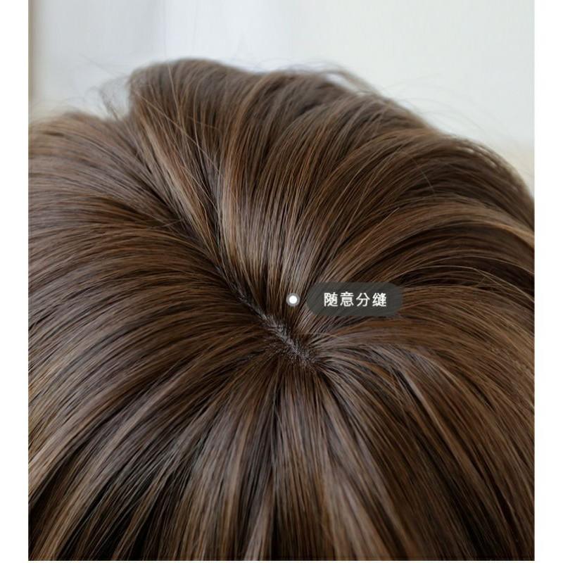 Wig teen/lolita/cosplay TT002 tomboy màu nâu lưới hoa