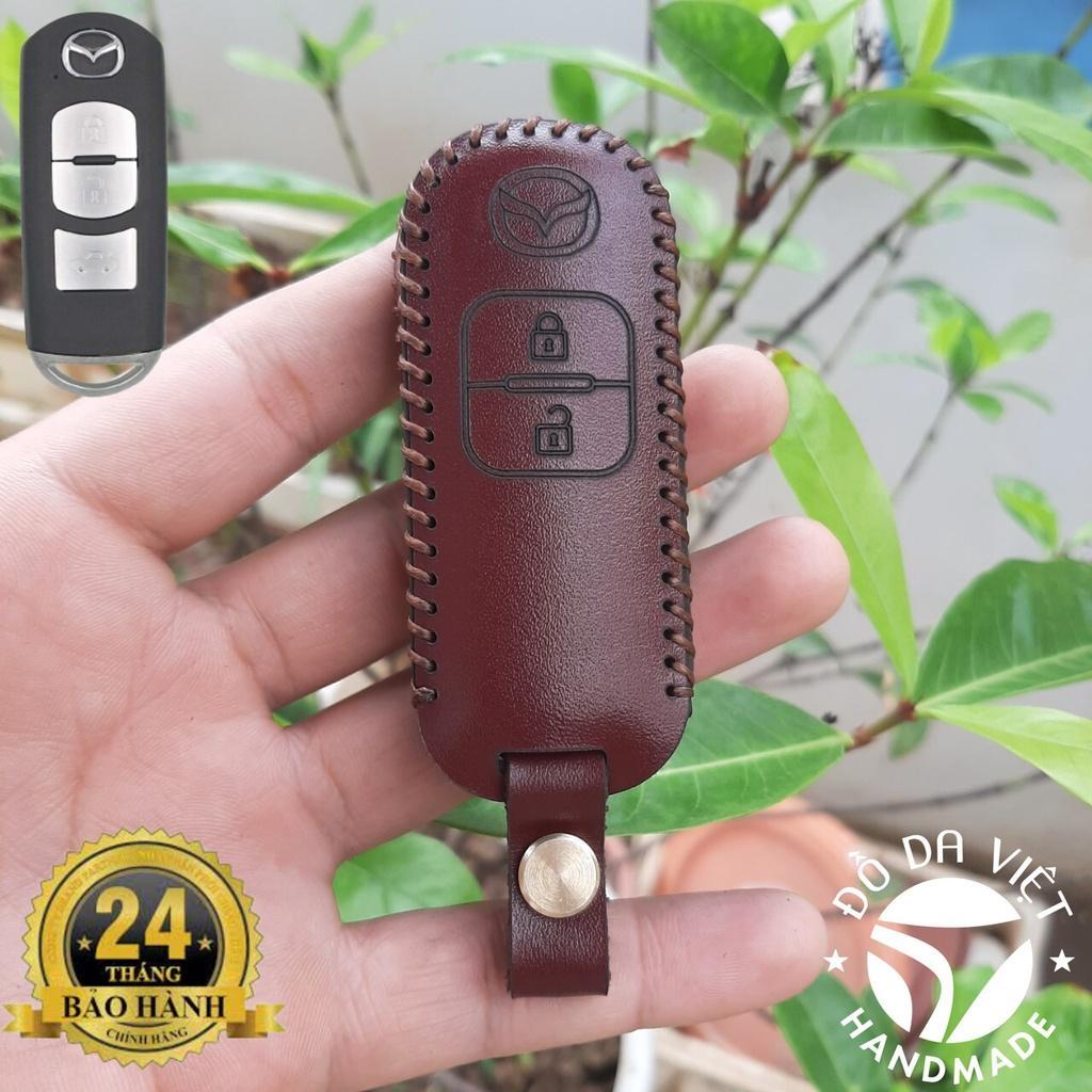 Bao Da Chìa Khóa Mazda 2,3,6,CX5 Bảo hành 2 năm Da bò 100%,