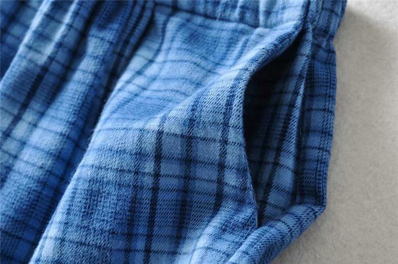 Stvy Màu Xanh Dương Kẻ Sọc Quần Short Nữ 2020 Mùa Hè Nữ Lưng Thun Cotton Quần Short Nữ