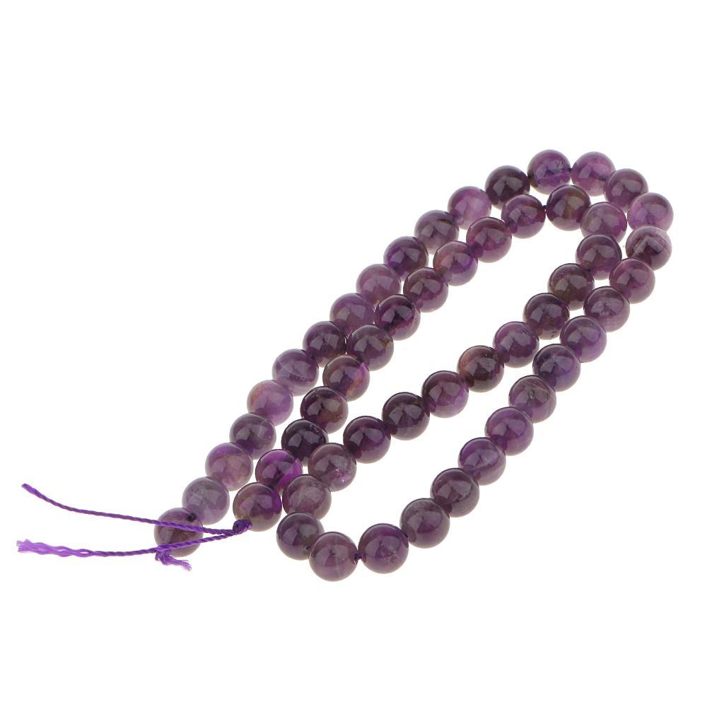 8mm Amethyst  Round Beads Strand 15inch