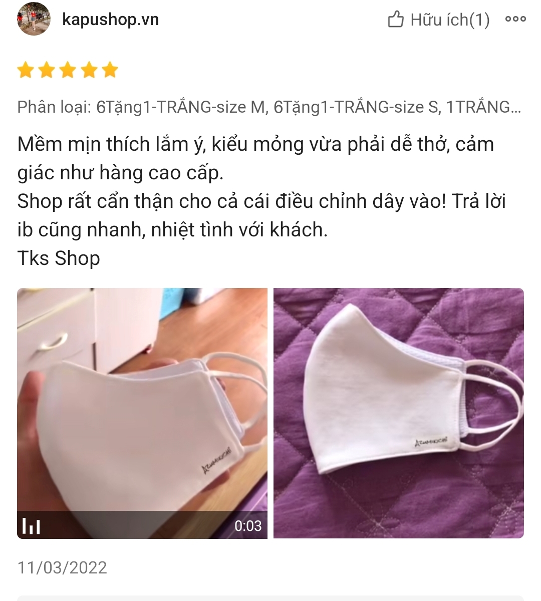 Khẩu trang làm việc LAVI màu trắng, khau trang văn phòng làm bằng vải thun 100% cotton cao cấp, khẩu trang 3d thương hiệu Azumikichi
