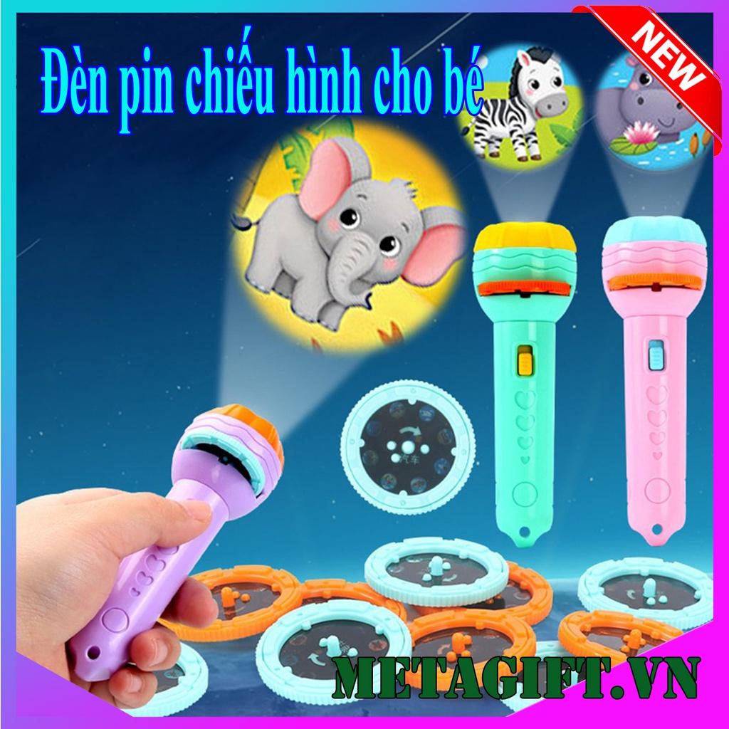 Đèn pin chiếu hình cho bé 24 hình động vật đồ chơi đèn pin kể chuyện cho bé