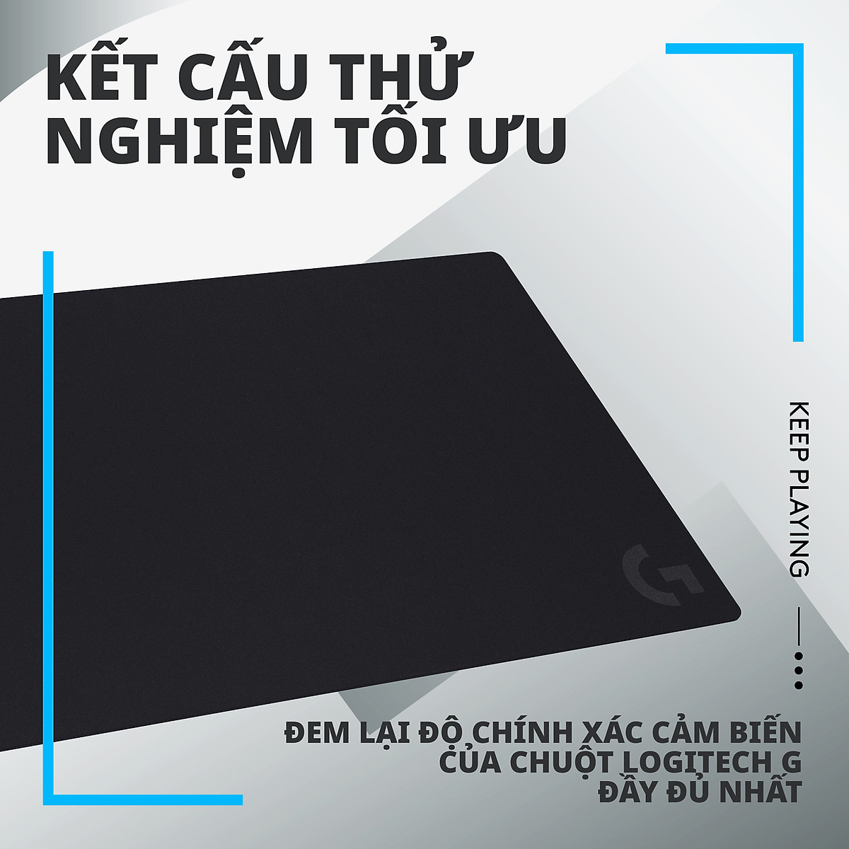 Bàn di chuột game Logitech G840 chống trượt kích thước 900 x 400 x 3 mm (dài x rộng x dày) - Hàng Chính Hãng