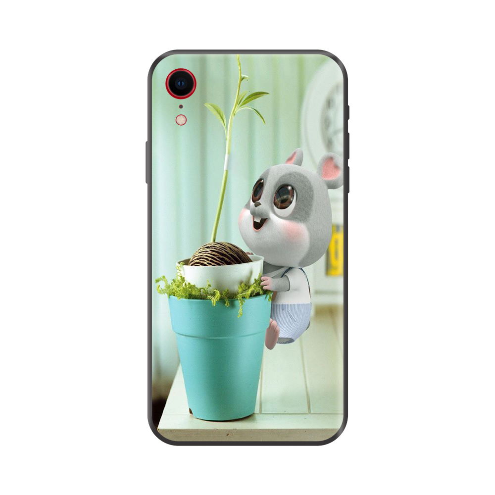 Ốp lưng TPU viền dẻo cho điện thoại IPHONE XR Hình Chuột Tết 2020 Mẫu 09