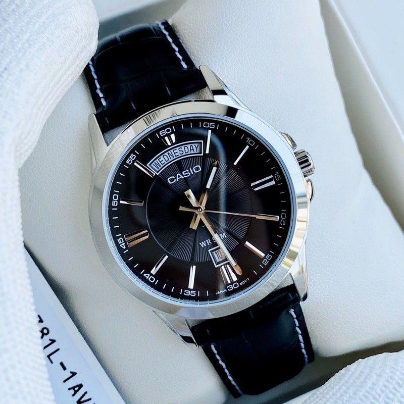Đồng Hồ Nam Dây Da Casio Standard MTP-1381L-1A Chính Hãng - MTP-1381L-1AVDF