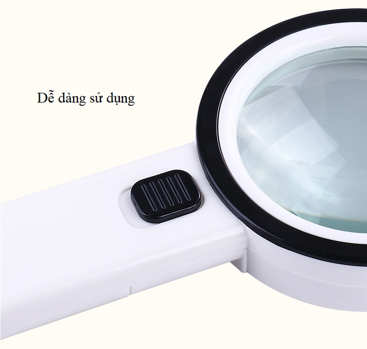 Kính lúp phóng đại 30X cầm tay có đèn trợ sáng K2288-85