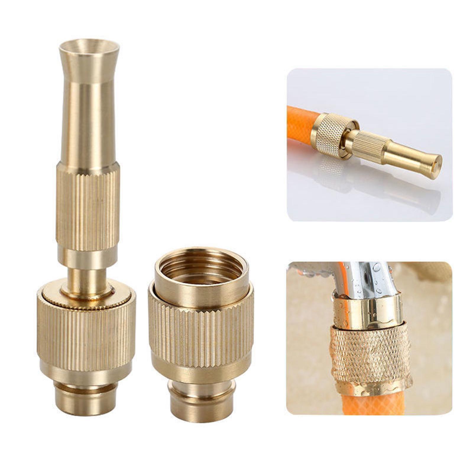 Brass Spray Nozzle, Pressure Washer Nozzle, Multifunctional Brass Water Hose Nozzle for Car Washing