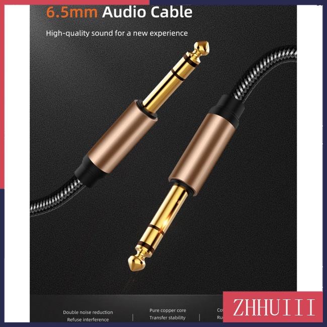 Cáp Âm Thanh Jack 6.5mm 6.35Mm Dây Bện Dài 1.8m Tiện Dụng Cho Đàn Guitar