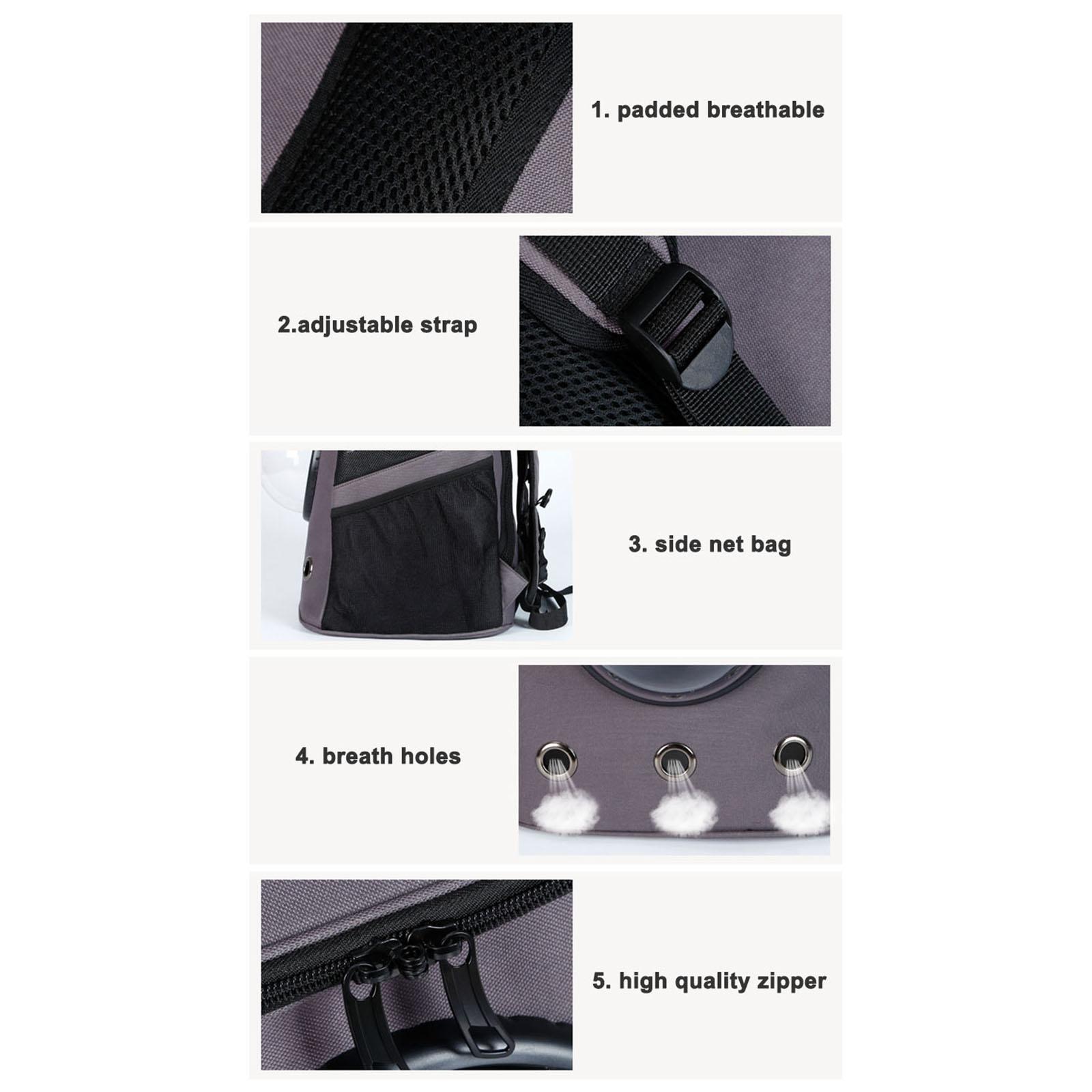 Pet Carrier Backpack Space Capsule Cat Dog Carry Bag Outdoor Knapsack