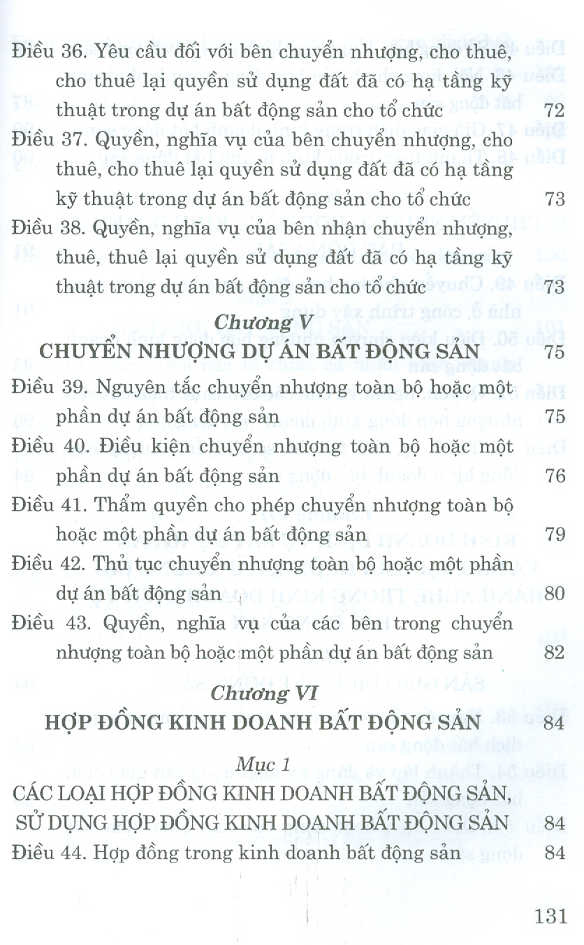 Luật Kinh Doanh Bất Động Sản (Hiệu lực thi hành từ ngày 01 tháng 01 năm 2024)