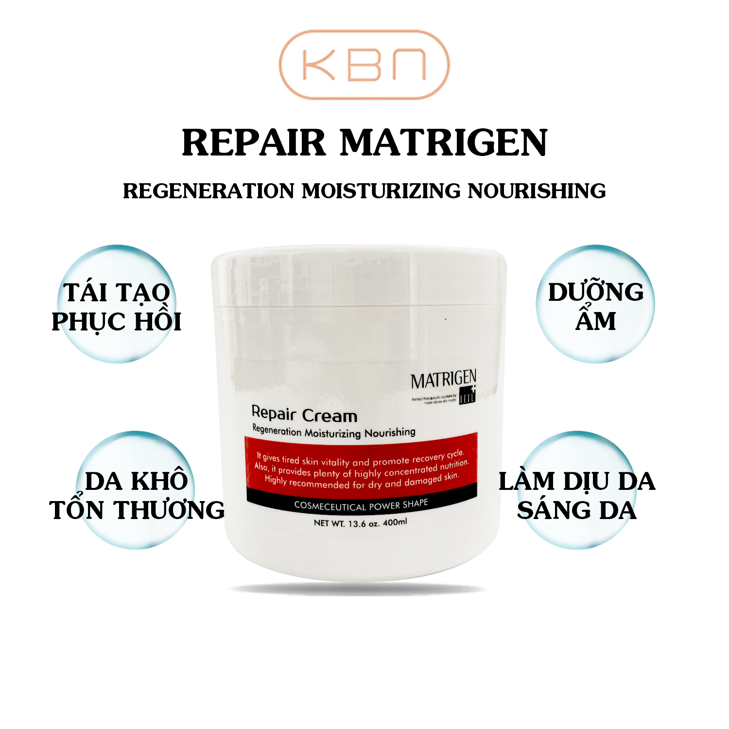 REPAIR CREAM MATRIGEN - Kem Bôi Tái Tạo, Dưỡng Ẩm Và Nuôi Dưỡng Vùng Da Khô, Phục Hồi, Bảo Vệ Da (Hàng Chính Hãng)