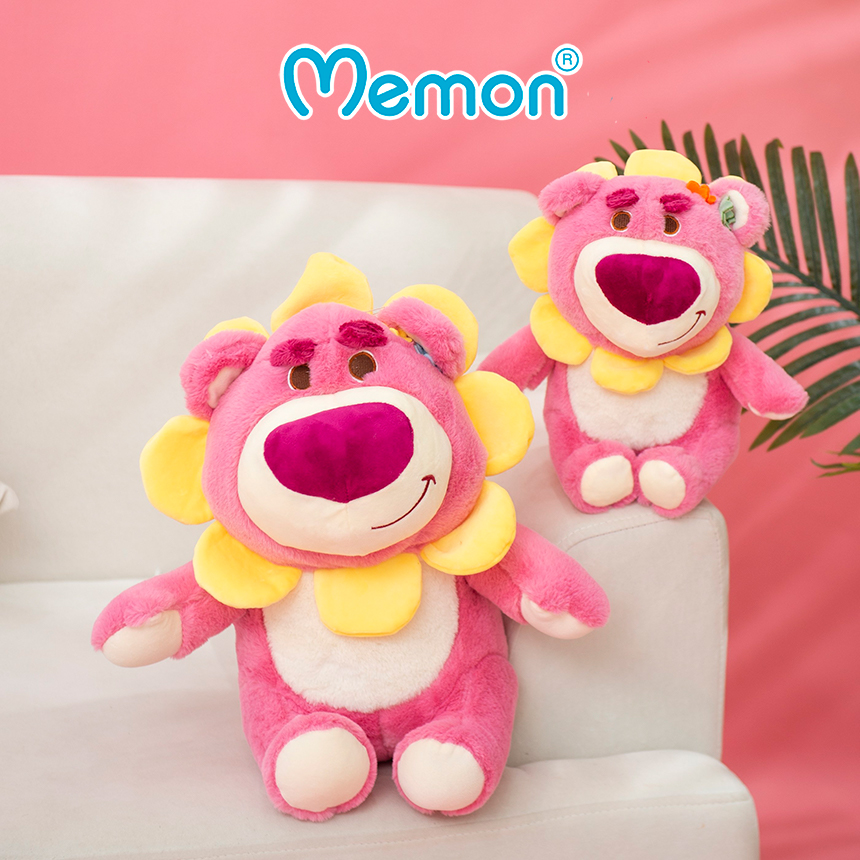 Gấu Bông Lotso Hugging Bear Mặt Hoa 35cm-50cm Cao Cấp Memon