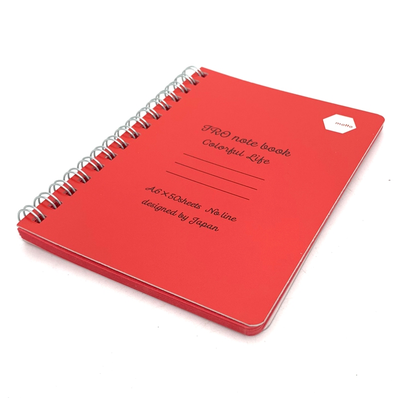 Sổ Lò Xo IRO Notebook Motto A6 100 Trang IRCN105-RE