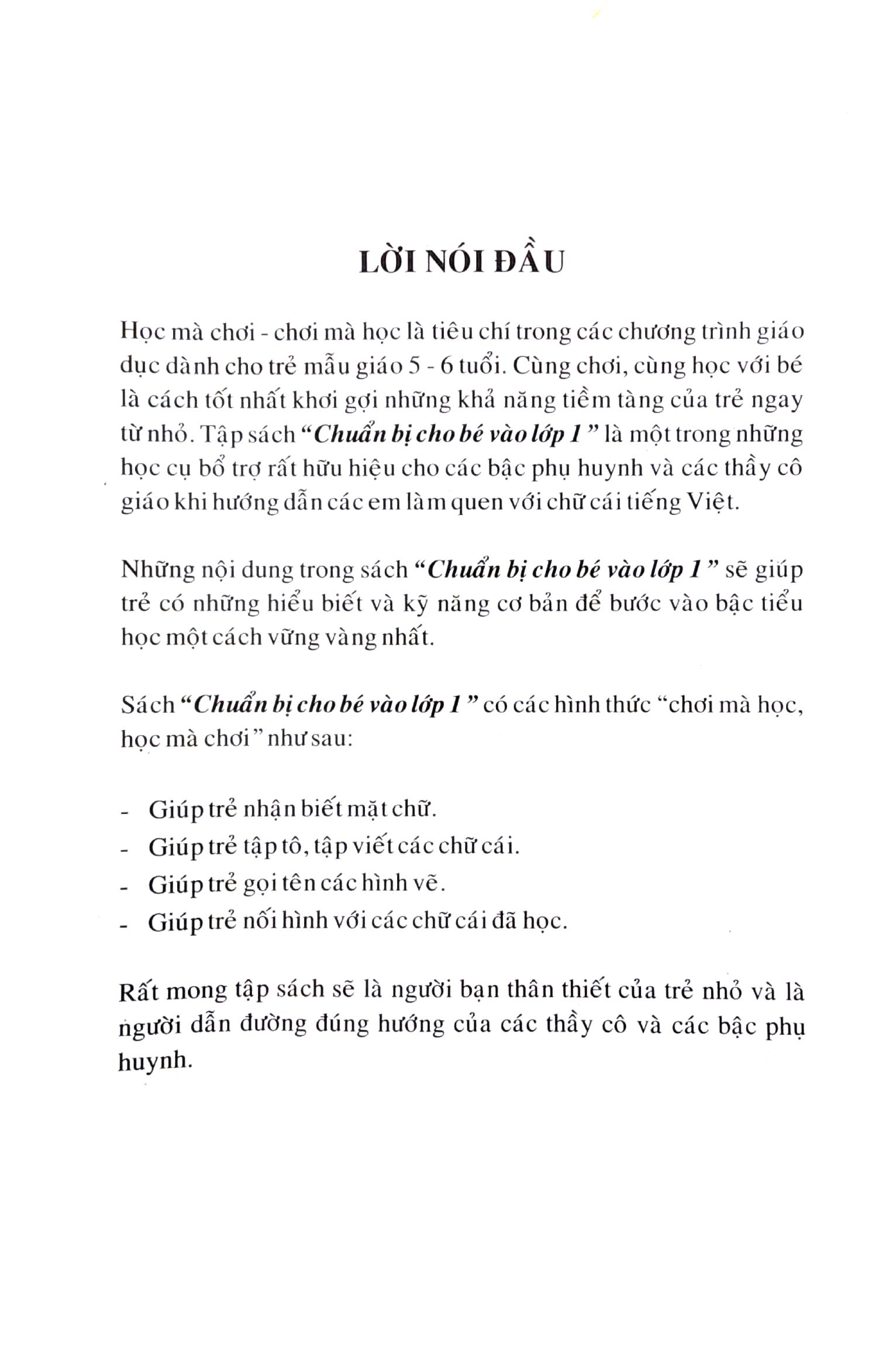 Làm Quen Với Chữ Cái Chuẩn Bị Cho Bé Vào Lớp 1 - Tập 1