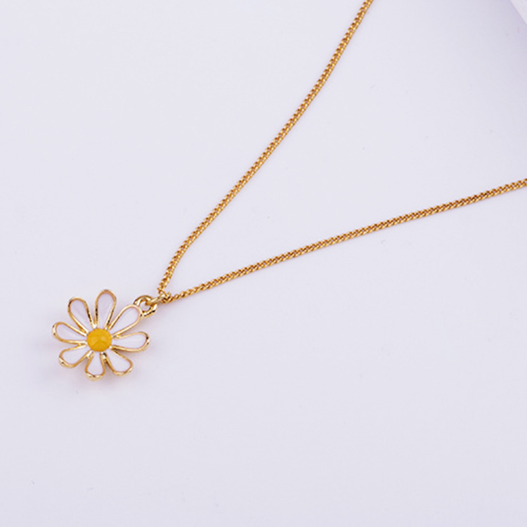 Dây chuyền vòng cổ hoa cúc hoạ mi đơn giản nhẹ nhàng thanh lịch cho bạn nữ