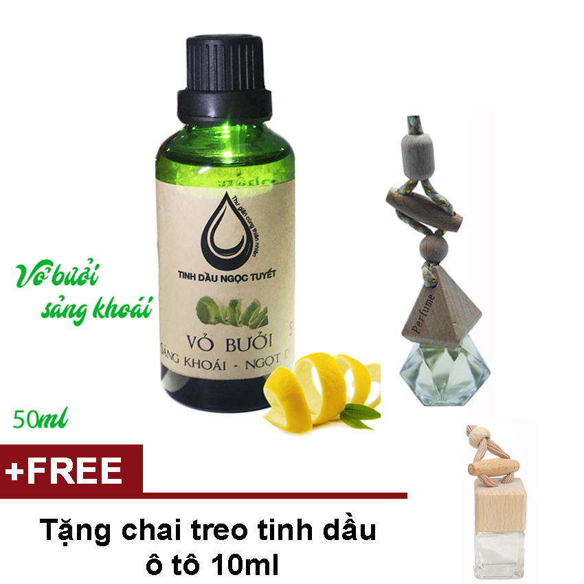 Bộ khuếch tán tinh dầu vỏ bưởi 50ml gắn máy lạnh, quạt, ô tô và phòng tắm