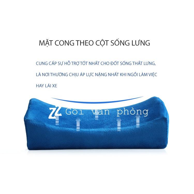 Gối tựa lưng ghế văn phòng tiêu chuẩn DÀY 12CM cao su non ZURI PILLOW GTL-01