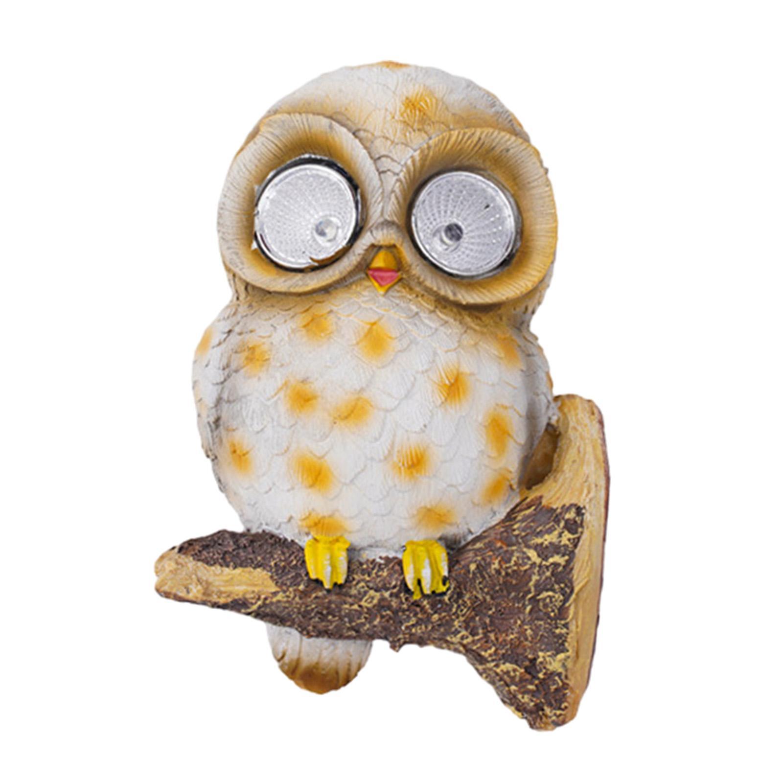 Owl Solar Lights Simulation Animals Solar Lights Lamp Landscape Lights LED Owl Shaped Waterproof Light for Yard Pathway Porch