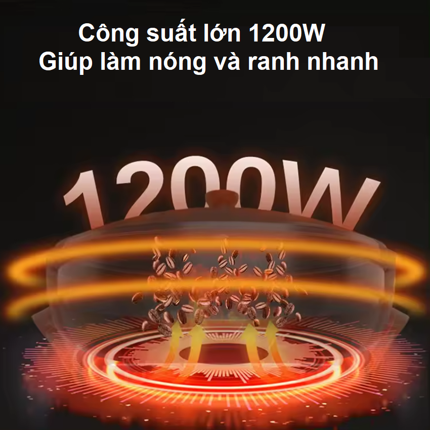 Máy rang hạt cà phê và các loại hạt tự động tích hợp điều chỉnh thời gian, thương hiệu Mỹ cao cấp Cafemasy SCR-300B - Hàng Nhập Khẩu (Bảo hành 12 Tháng)