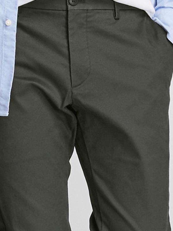 Quần Kaki Nam MEN Slim Fit Chino Flat Front Pants OLIVE - SIZE 33