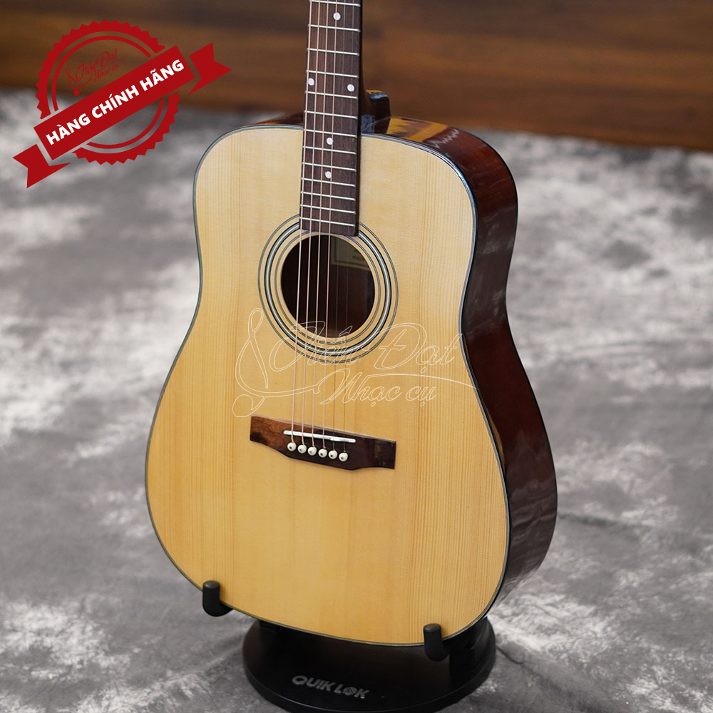 Đàn Guitar Acoustic Việt Nam GA-14HV Mặt Gỗ Thông Nguyên Tấm Cao Cấp