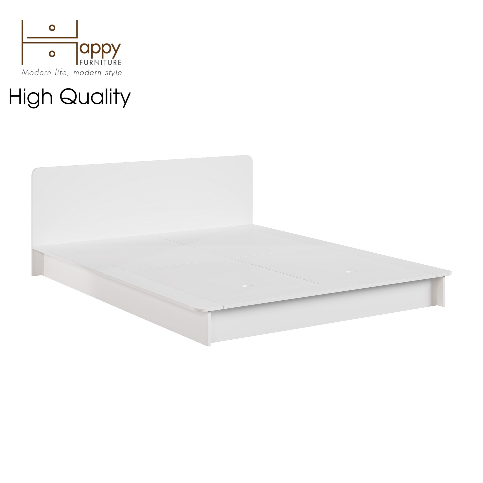 [Happy Home Furniture] NOMIA , Giường ngủ bệt bo viền , GNG_060, GNG_061, GNG_062, GNG_063