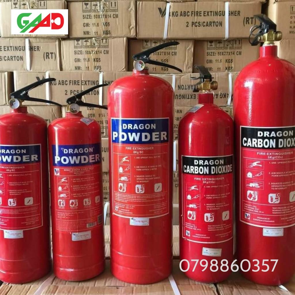 Bình chữa c.h.áy Dragon CO2 - 5kg,xịt lửa, dập lửa, chất lỏng, k.h.í và điện có tem kiểm định