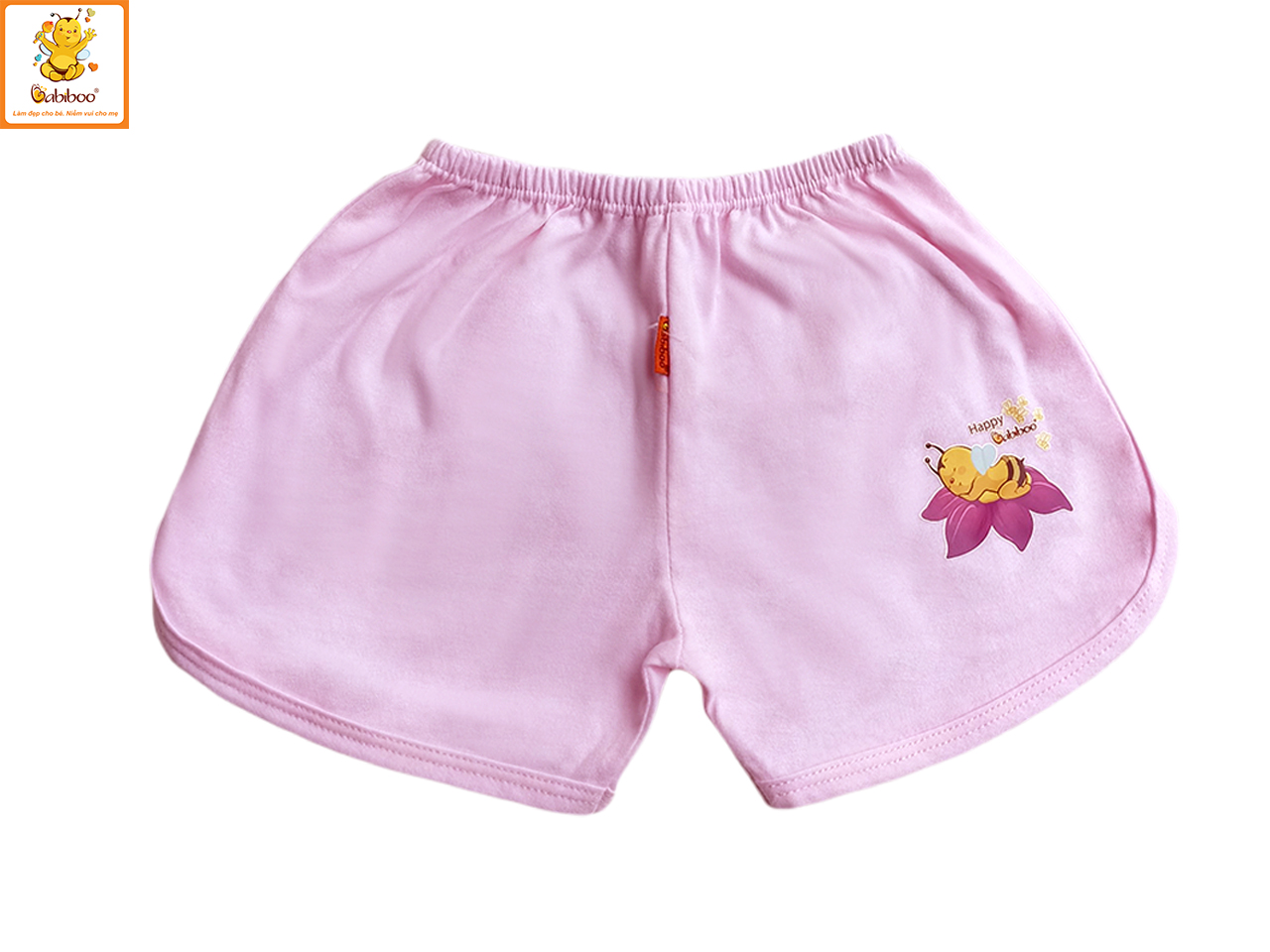 Quần đùi cho bé Babiboo quần đùi sơ sinh cotton mềm mại, thấp hút BB29
