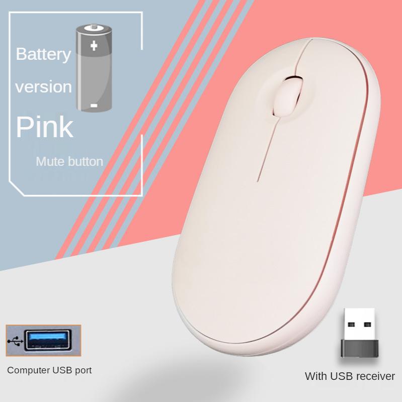 Chuột Không Dây Bluetooth Chế Độ Kép Chuột Im Lặng Chơi Game Sạc Chuột Với USB Chuột Phù Hợp Cho PC Laptop