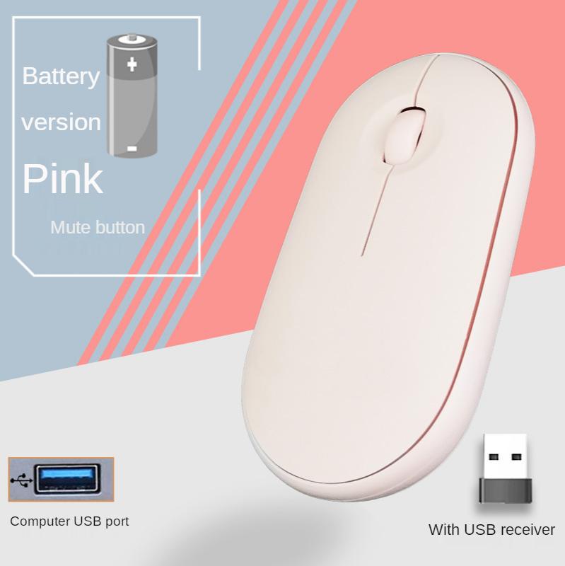 Chuột Không Dây Bluetooth Máy Tính Chế Độ Kép Chuột Game Im Lặng Sạc Chuột Với USB Mouse Thích Hợp Cho Máy Tính Laptop