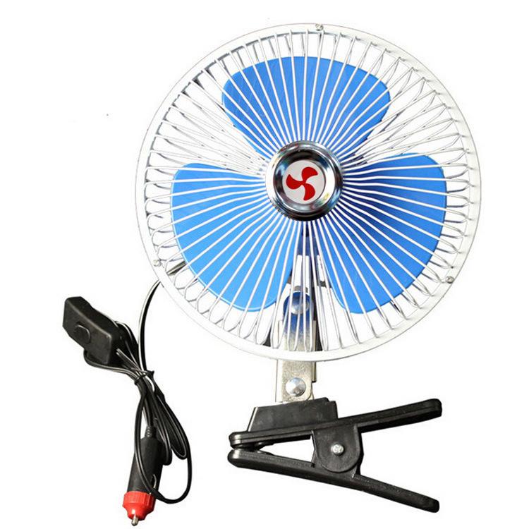 [Quạt Kẹp Lồng Sắt] Quạt Cho Ô Tô 12V-24V Cắm Tẩu - Quạt Lồng Sắt 12V - 24V - Dành Cho Ô Tô, Xe Tải, Xe Khách