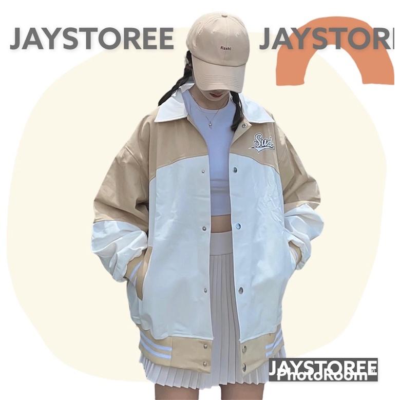 Áo Khoác Bomber STUDIO Jacket Form Rộng Vải Kaki Dày Dặn Phong Cách Ulzzang Unisex Nam nữ unisex Jaystoree