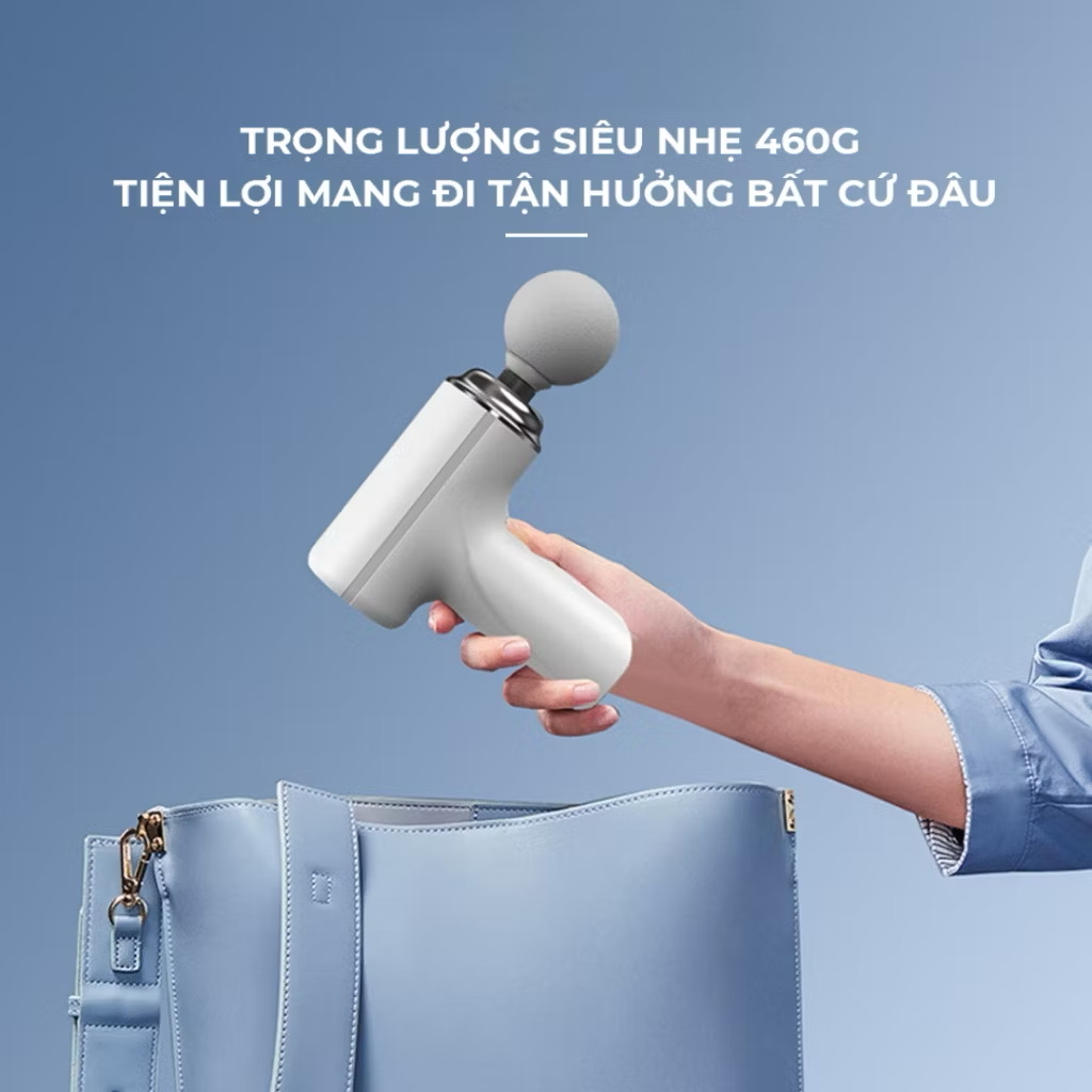 (HÀNG LOẠI 1) Máy massage cầm tay, công nghệ AI cảm biến lực thông minh giúp thư giãn cơ - Bảo hành 12 tháng