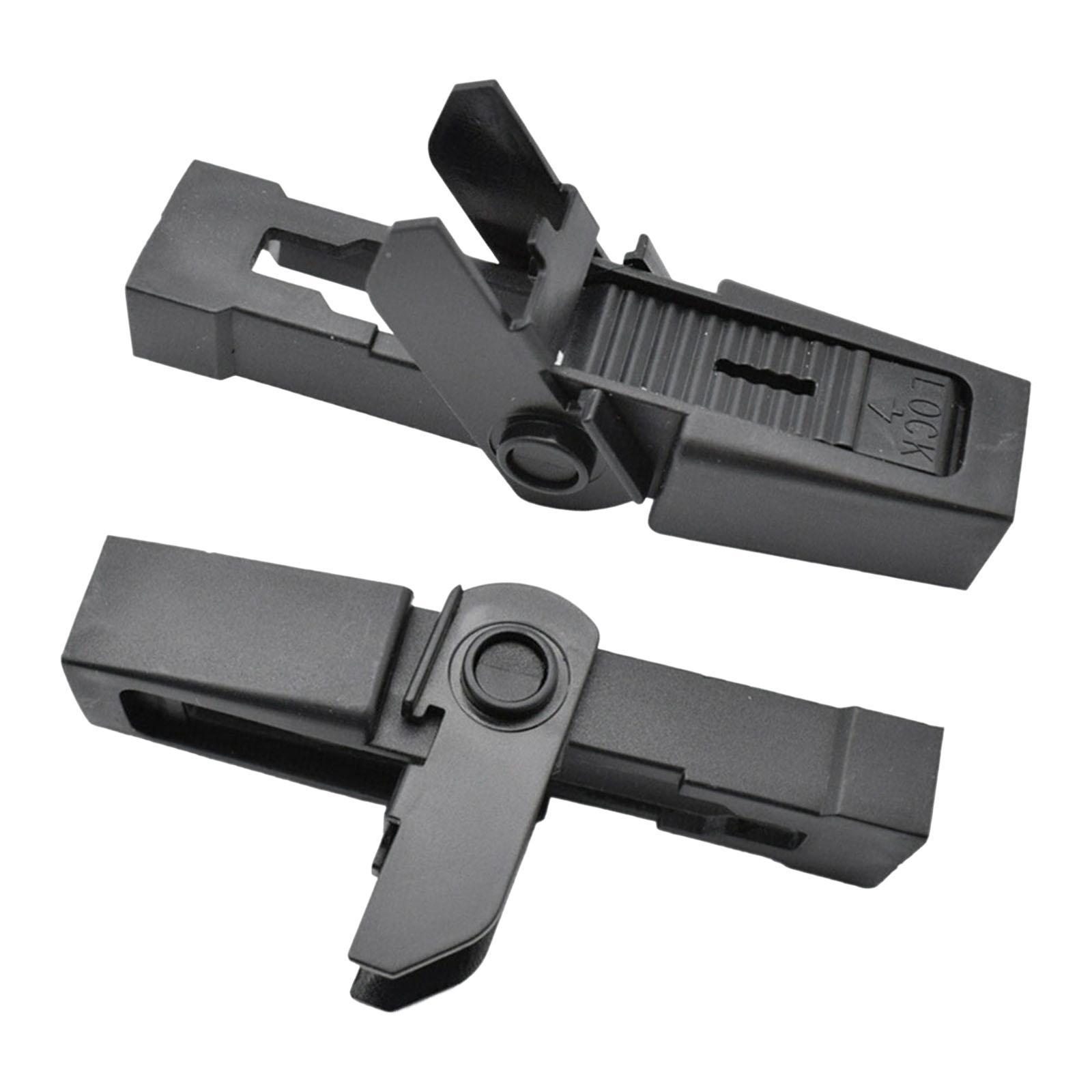 2Pcs Automotive Front Windshield Wiper Arm Retaining Clip/ Black for Discovery 2 L322 Replacement Durable/