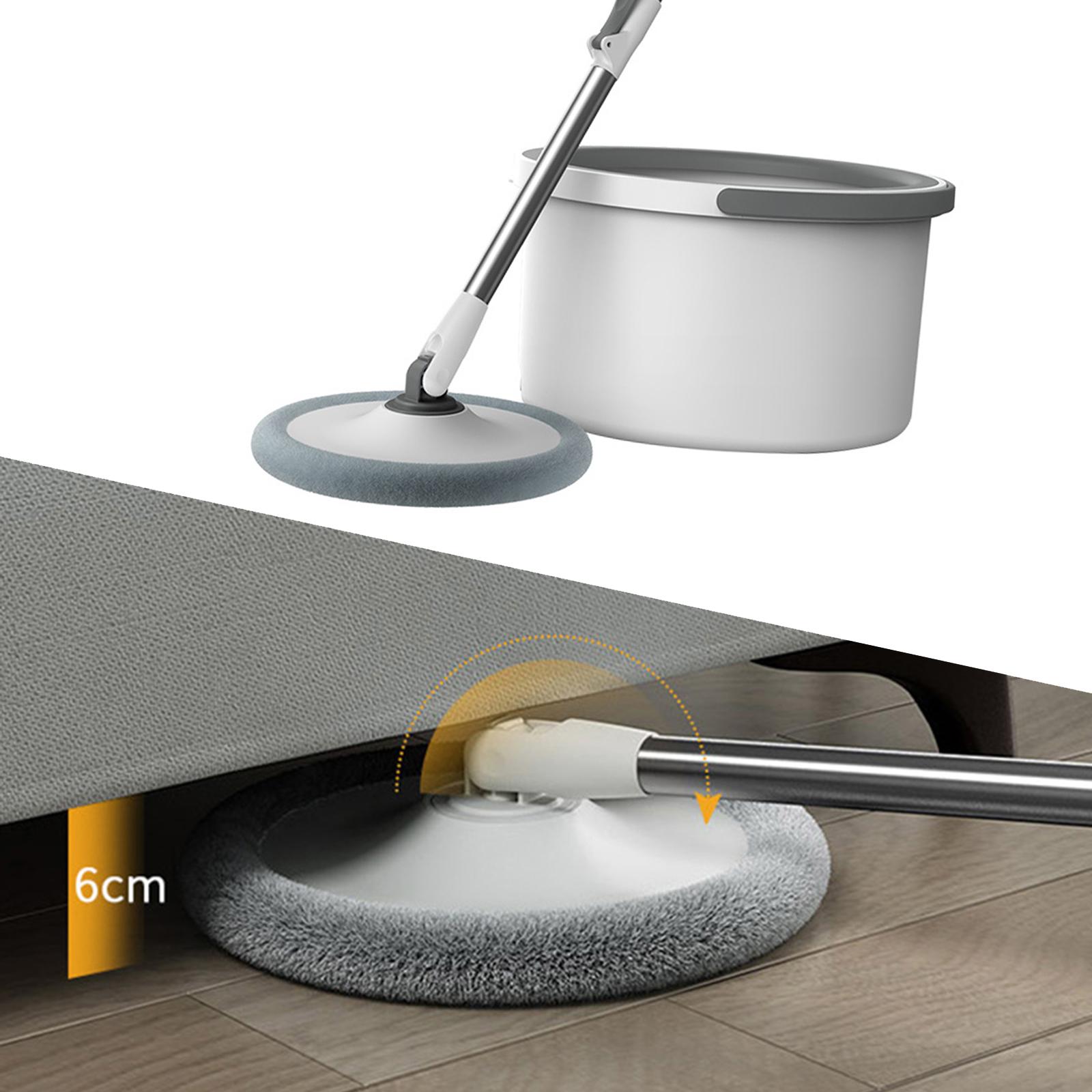 Householding 360 Mop and Bucket System with Wringer Set - Dry Wet Self Wringing for Fast Floor Cleaning for Wood, Hardwood, Laminate, Tile