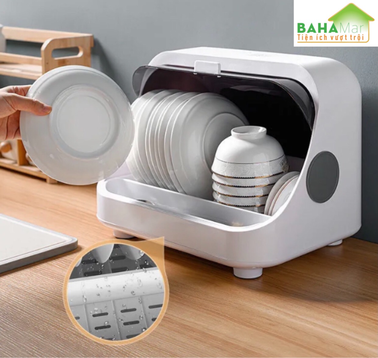HỘP KHỬ KHUẨN BÁT ĐŨA SẠC ĐIỆN - MÁY KHỬ KHUẨN THÔNG MINH KHỬ TRÙNG ĐỒ BẾP "BAHAMAR" khiến mọi đồ bếp sạch sẽ đảm bảo tiệt trung