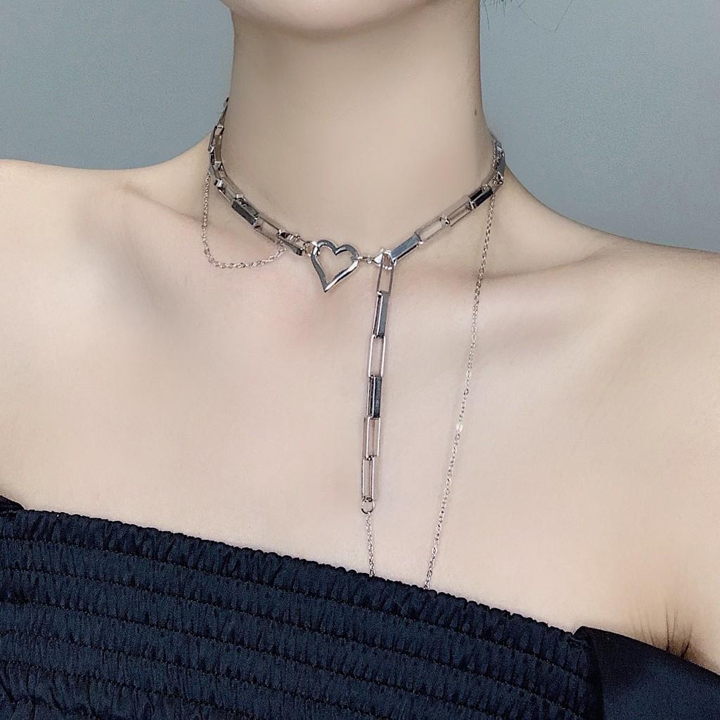 Vòng cổ choker trái tim phong cách thời trang cho nữ