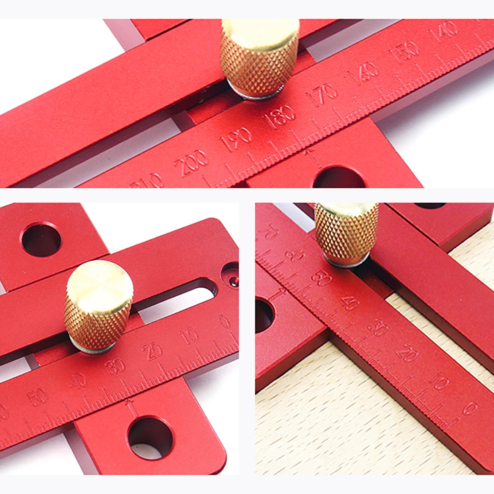 Precision Woodworking Scribe Ruler Gauge for Woodworking Measuring Carpenter