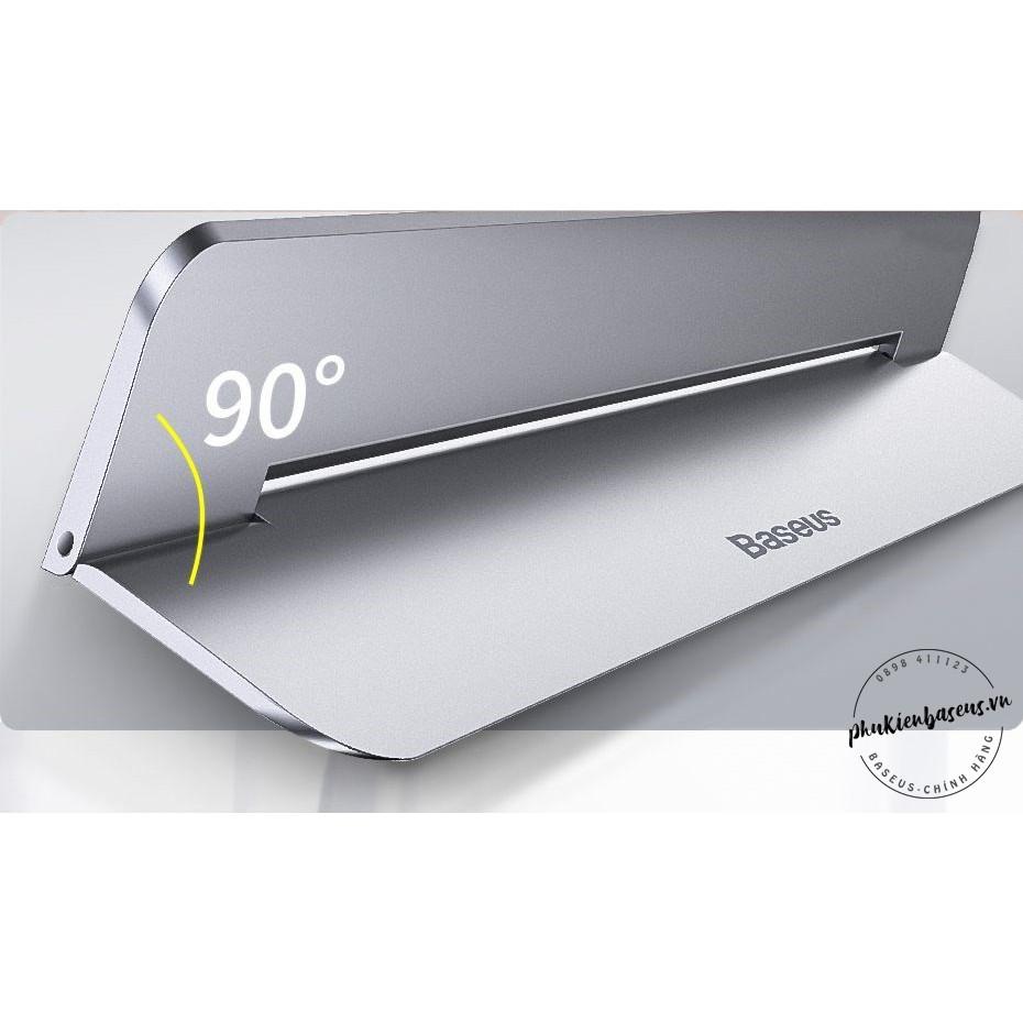 Đế tản nhiệt dạng xếp, siêu mỏng Baseus Papery Notebook Holder (0.3cm slim, 8° Angle, Foldable, Portable Alloy Laptop St- Hàng chính hãng.
