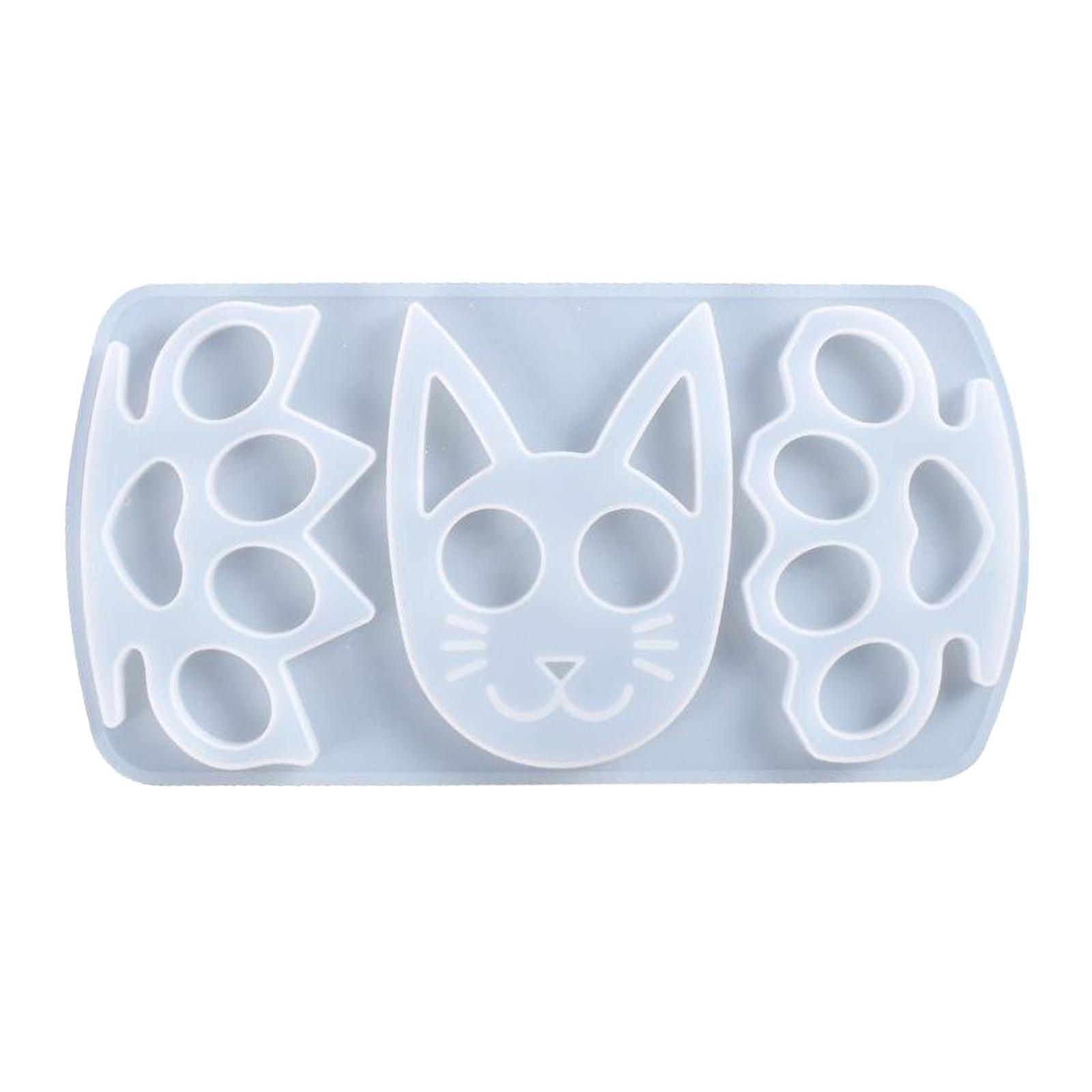 Silicone Cat Shaped Craft Mold Key Chain keychain Mould Pendant Tool Adult