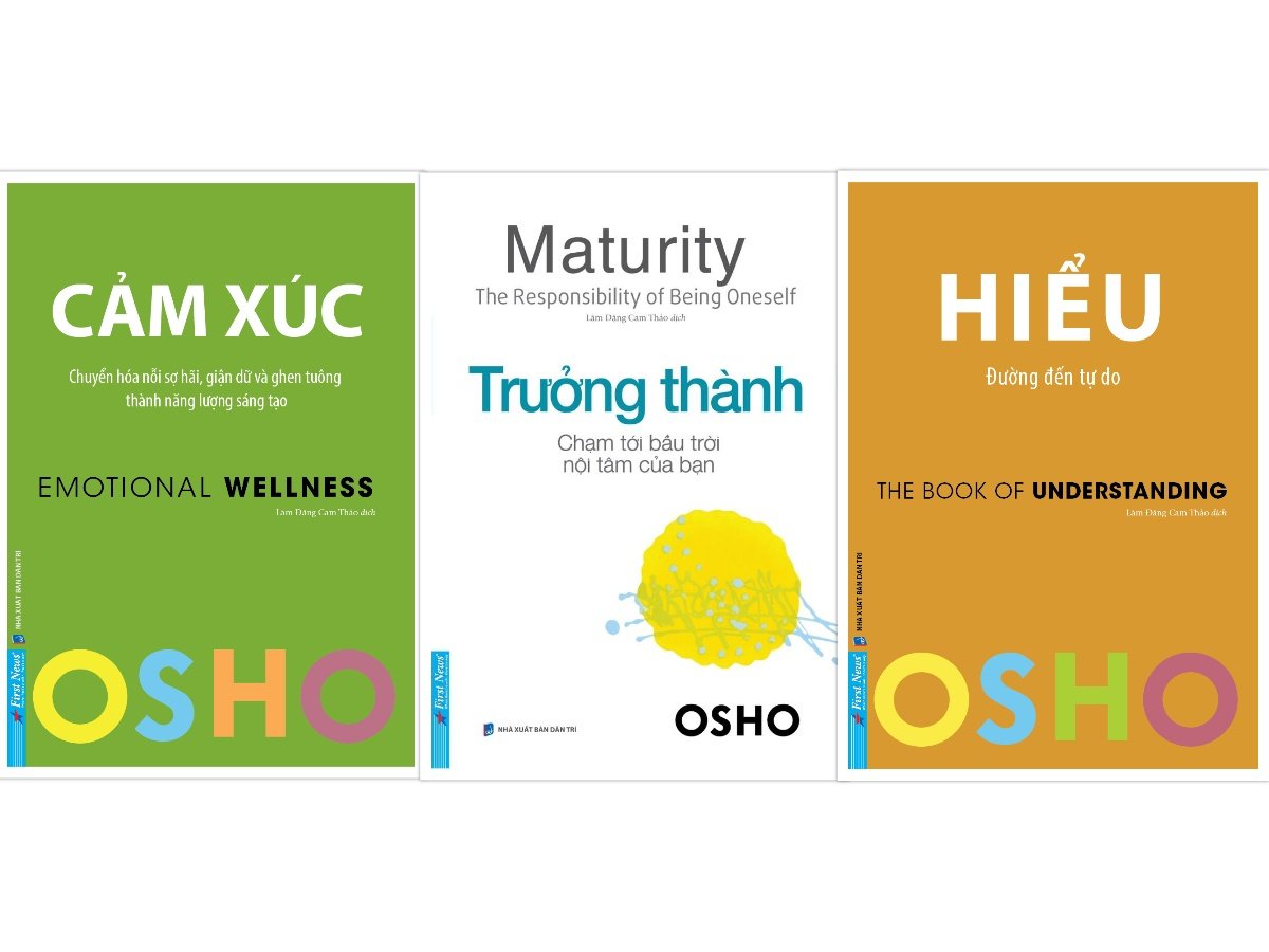 Combo OSHO Cảm Xúc + OSHO Trưởng Thành + OSHO Hiểu