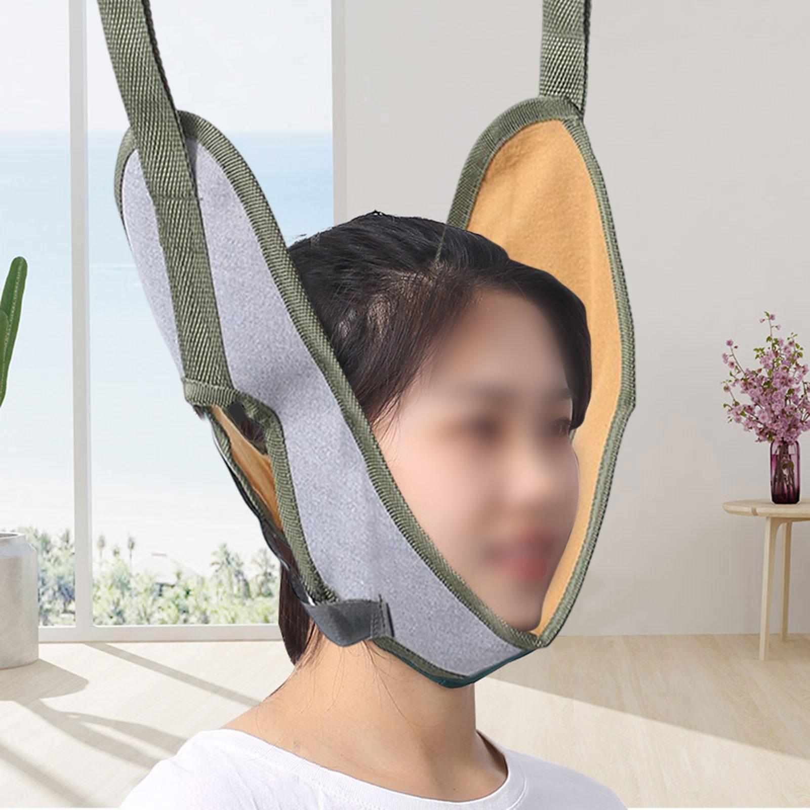 Neck Cervical Traction Device Belt Spinal over Door Chin Cover