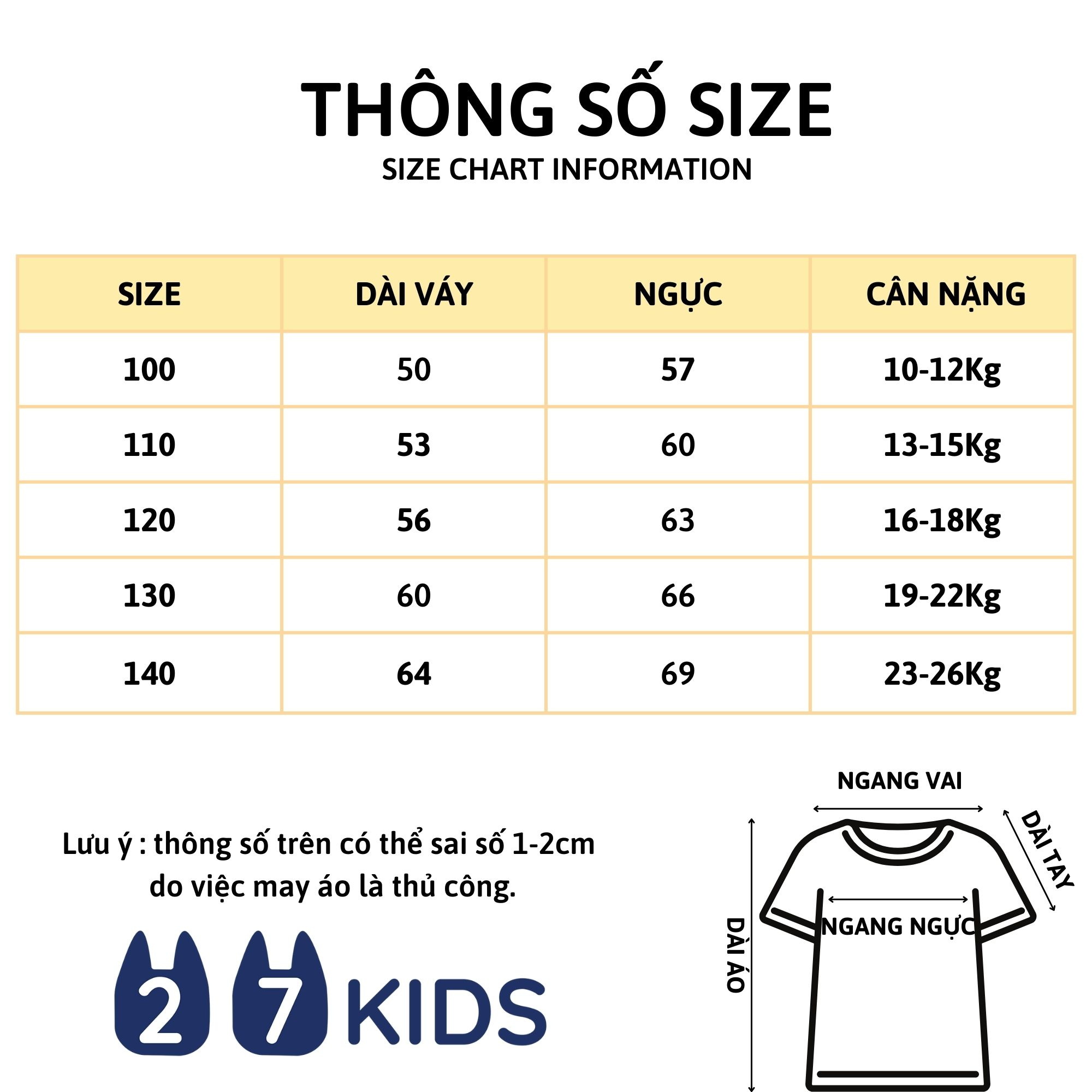 Váy sát nách liền thân cho bé gái 27Kids áo giấu quần cotton thoáng mát cho trẻ 2-8 Tuổi GSDR1