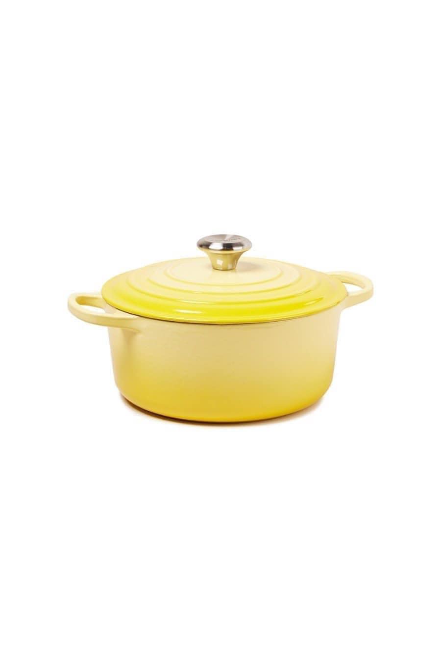 Nồi gang Le Creuset Brater rund Evo 24cm Gelb Hàng Chính Hãng