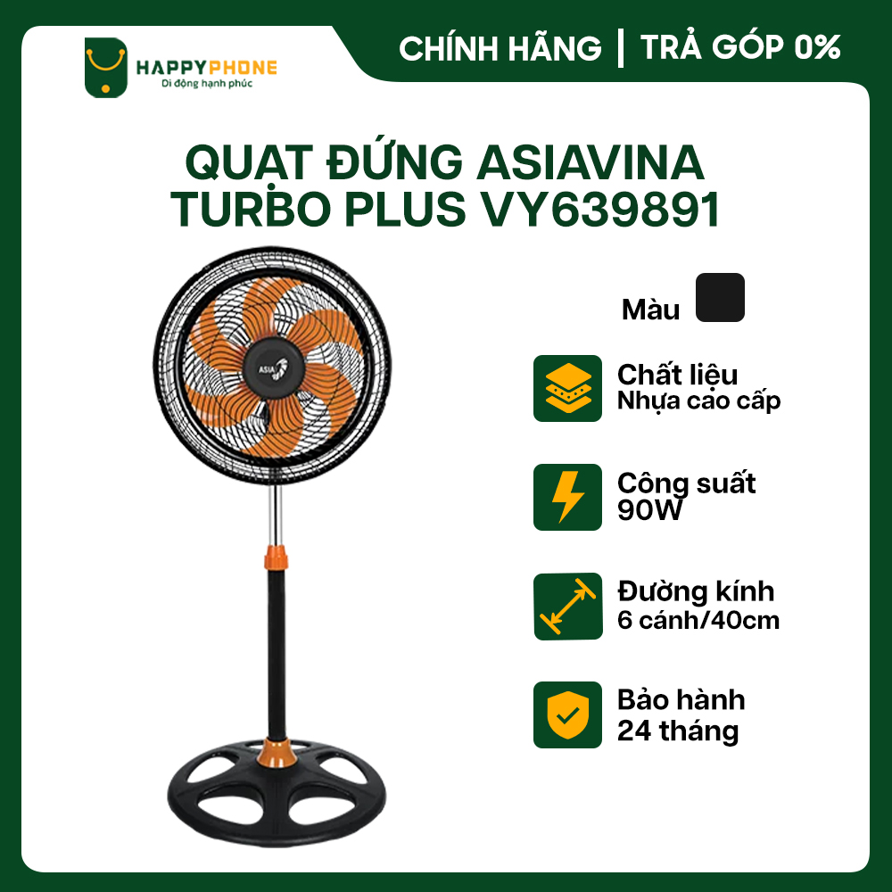 Quạt Đứng Asia 90W VY639791/ VY639891- Hàng Chính Hãng